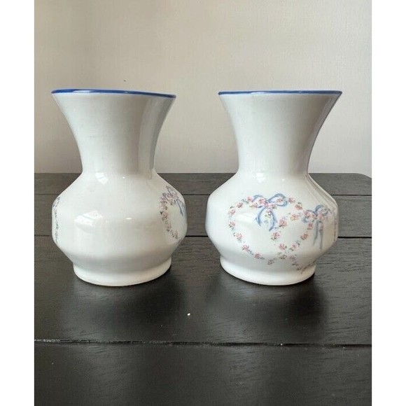 2 Piece Vintage Leart Mini Bud Vase made In Brazil - Picture 4 of 6